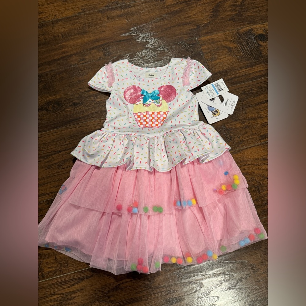 Disney Pippa & Julie Cupcake Dress Size 5 Toddler